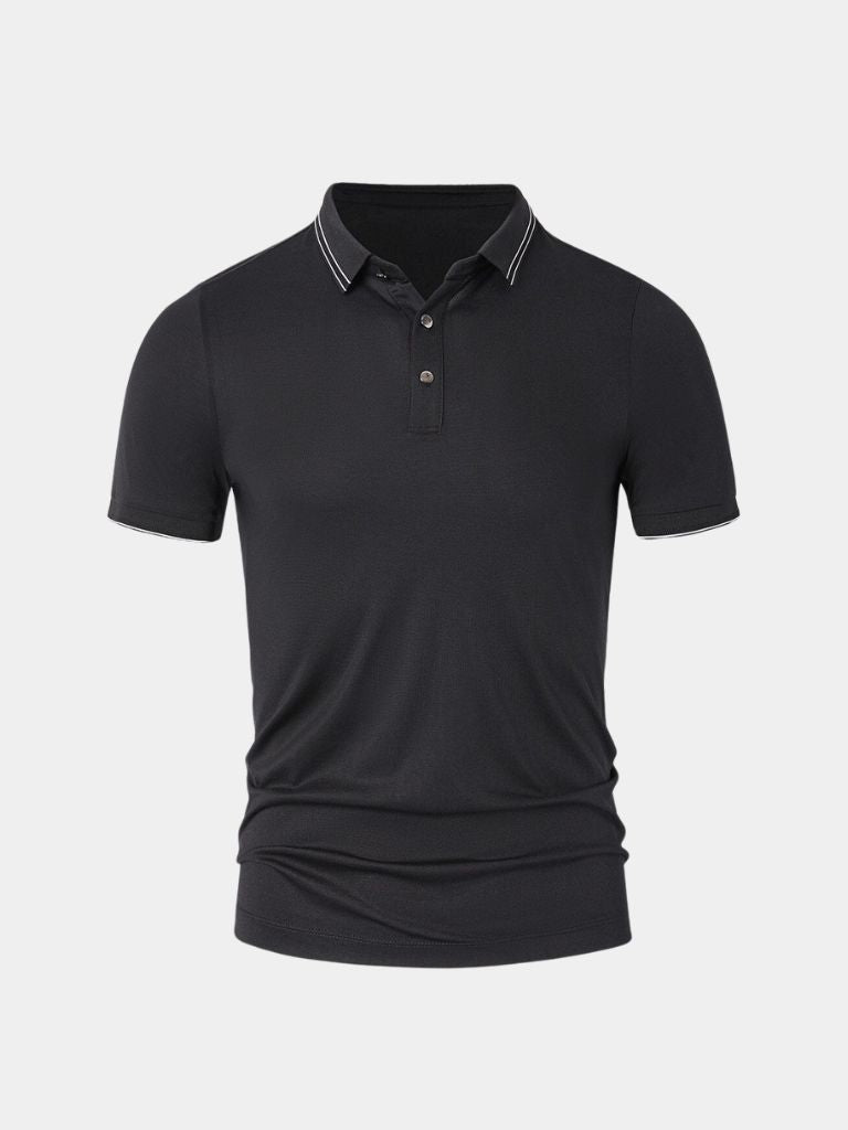 Polo con Rifinitura Obsidiana