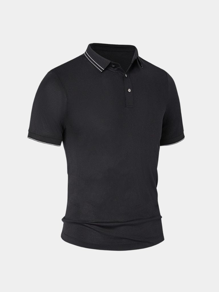 Polo con Rifinitura Obsidiana