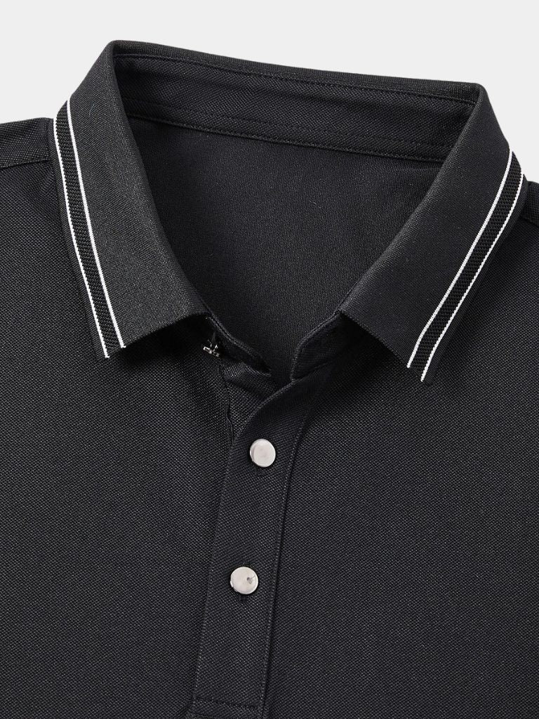 Polo con Rifinitura Obsidiana