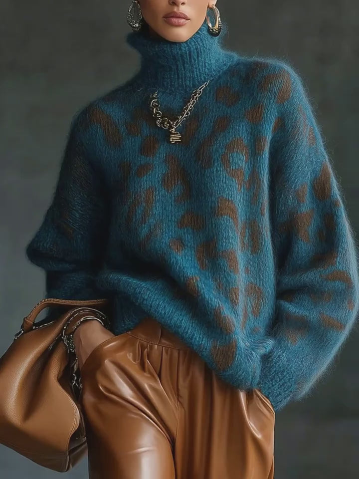 Maglione Collo Alto Effetto Snellente