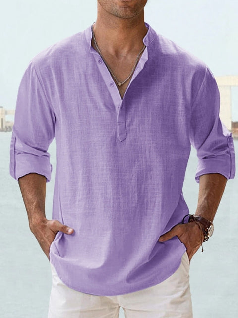 Givalli - Camicia over in lino casual