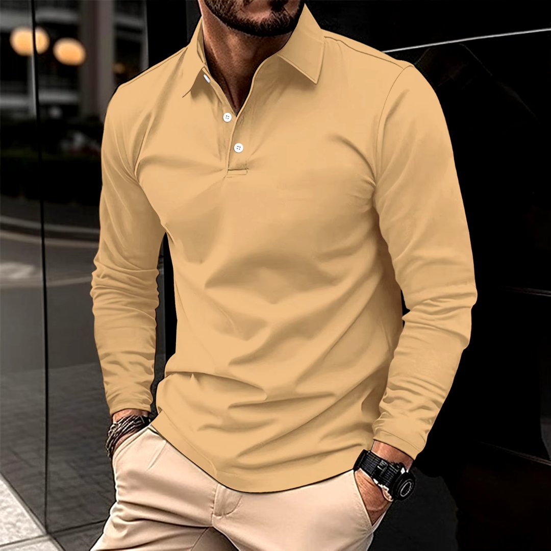 Polo James Casual a maniche lunghe
