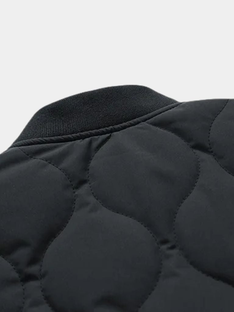 Giacca bomber imbottita con maniche Sherpa