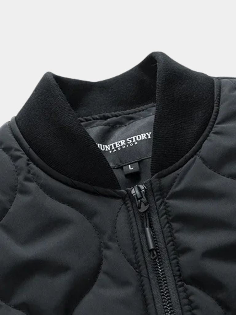 Giacca bomber imbottita con maniche Sherpa