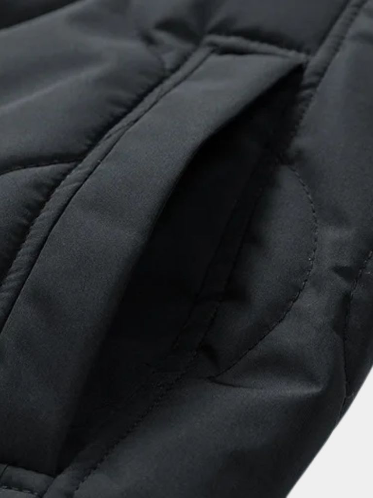 Giacca bomber imbottita con maniche Sherpa