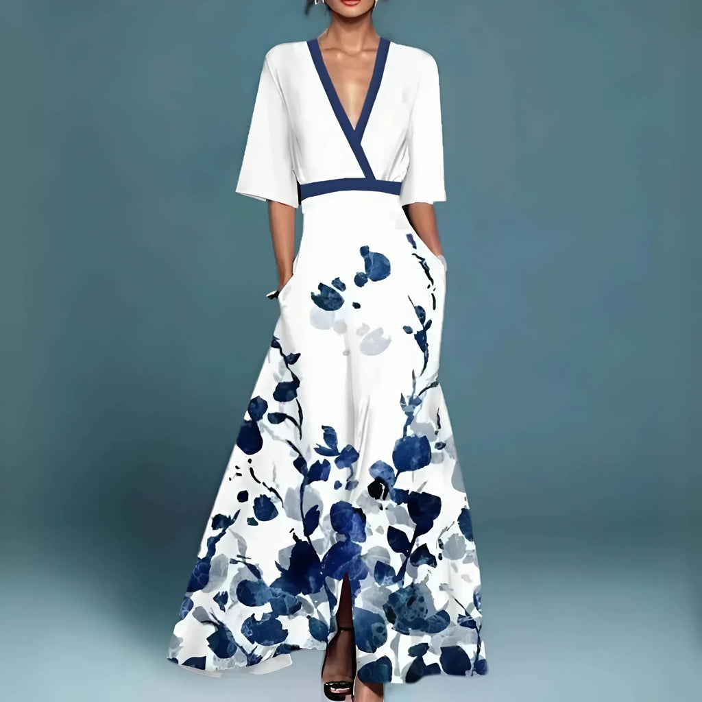 Valeria™ | Abito maxi floreale dallo stile sofisticato