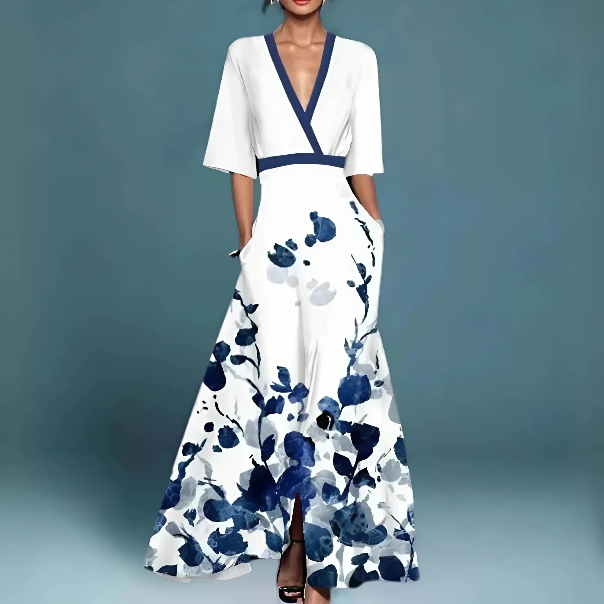Valeria™ | Abito maxi floreale dallo stile sofisticato