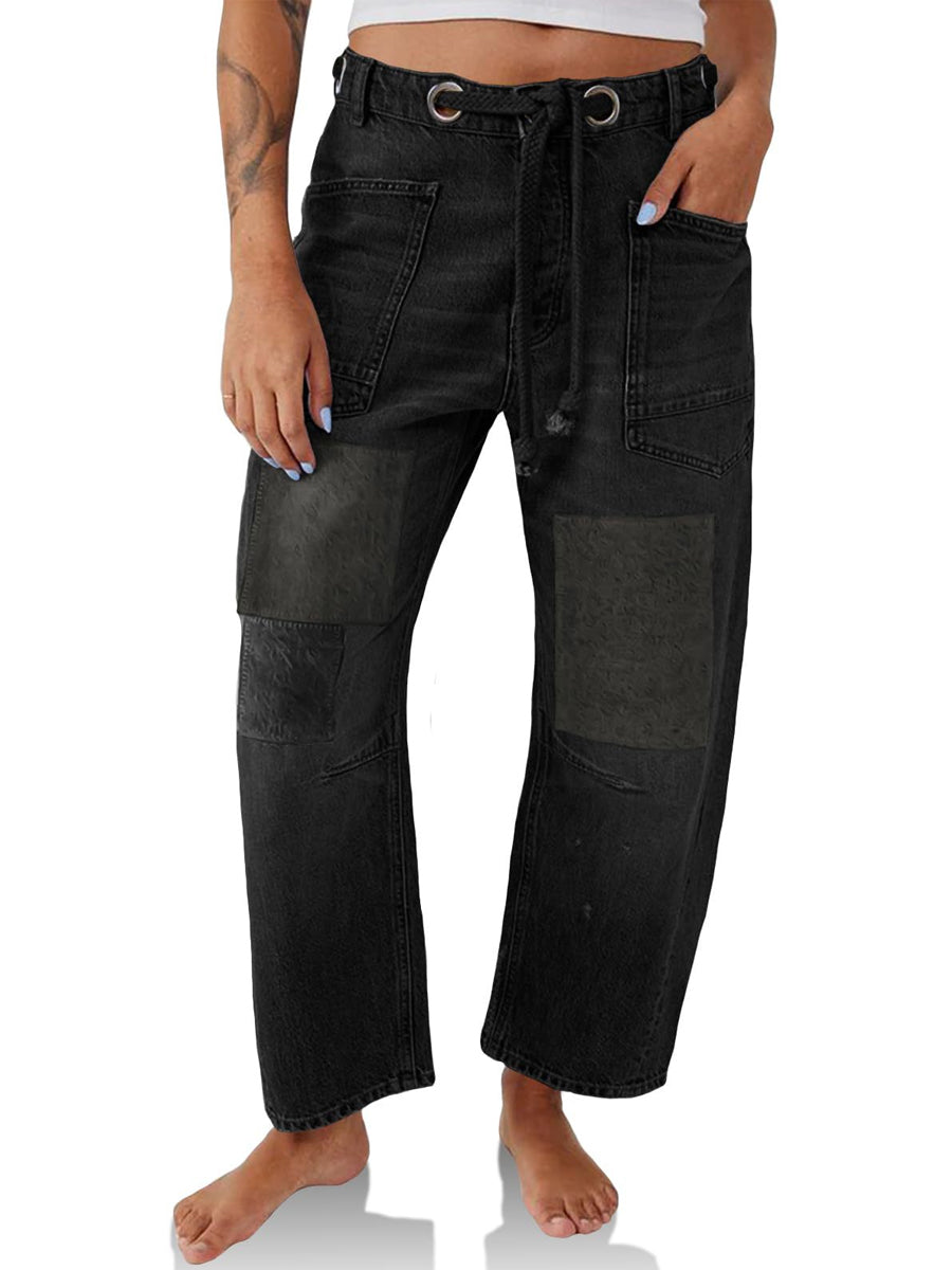 Margaret | Jeans Patchwork con Corda