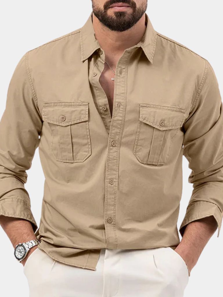 Camicia vintage a maniche lunghe