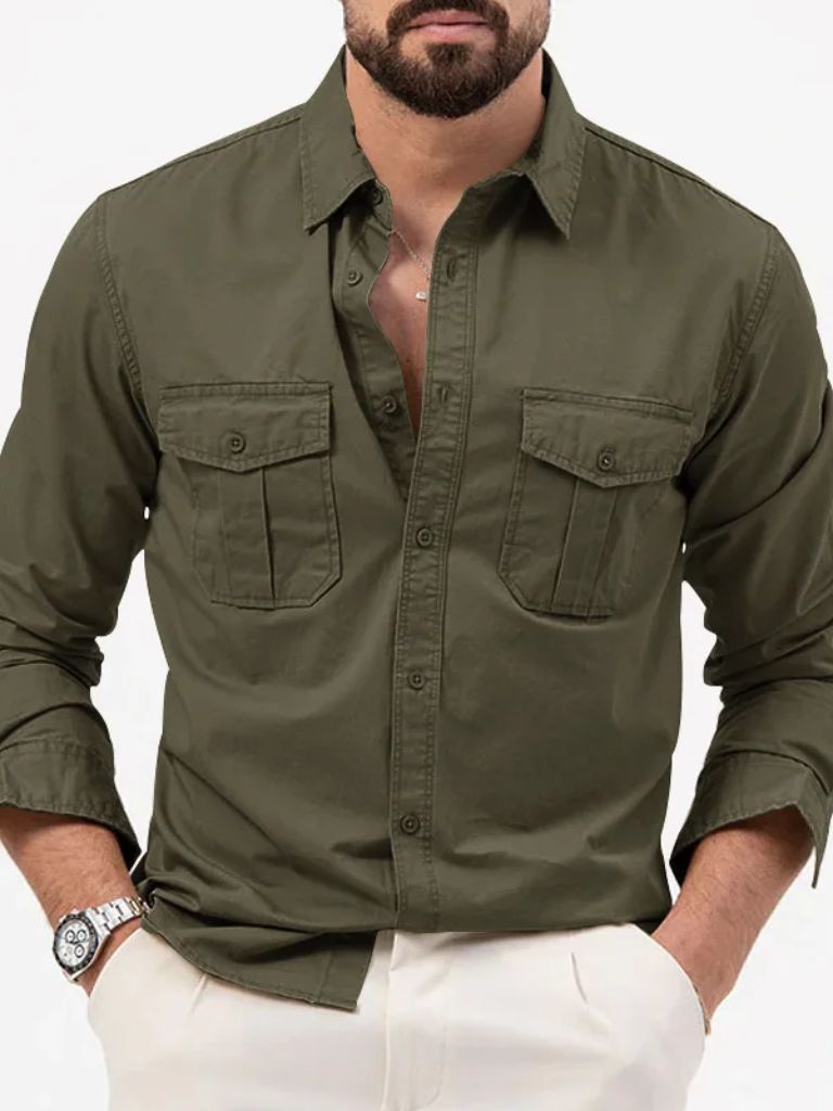 Camicia vintage a maniche lunghe